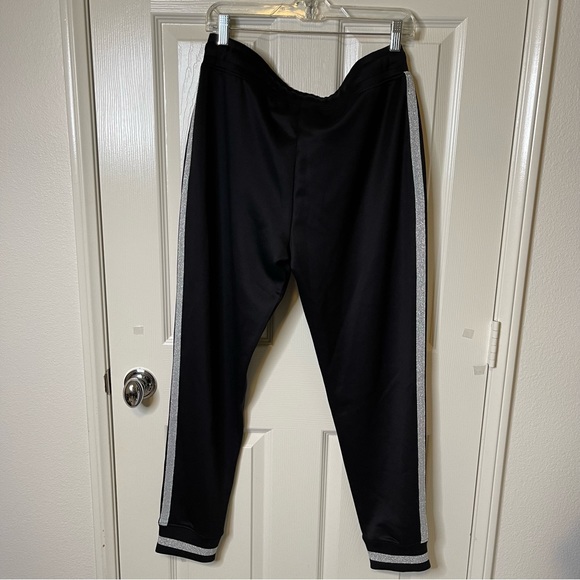 Karl Lagerfeld Womens Fitness Workout Jogger Pants Black S - Picture 4 of 16